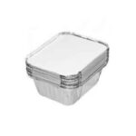 450ml Foil Container with Lid - 90pcs