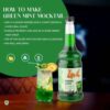 Zone Green Mint Syrup 1L - Image 3