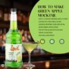Zone Green Apple Flavored Syrup 1Ltr - Image 3
